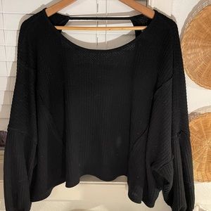 Free People open back long sleeve